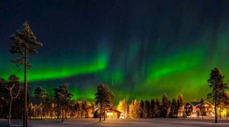 Noorderlicht in Fins Lapland